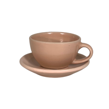 SERO EGG CUP AND SAUCER SET PASTEL PINK 17CL ( EG2018M )