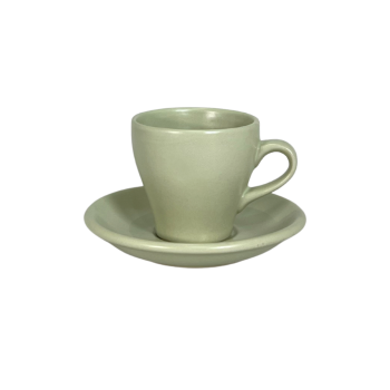 SERO TULIP CUP SAUCER SET PASTEL GREEN 17CL ( TU2020M )