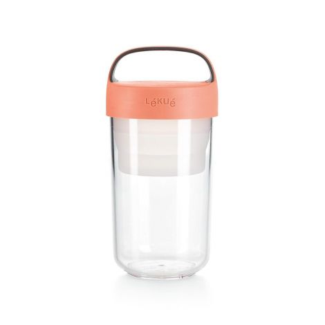 LEKUE Jar To Go 20 fl oz Orange / 600 ml ( 0301020R06U150 )